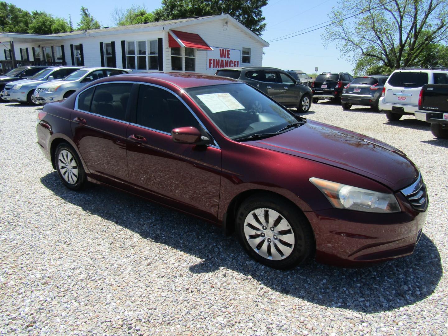 2012 Maroon /Tan Honda Accord (1HGCP2F35CA) , Automatic transmission, located at 15016 S Hwy 231, Midland City, AL, 36350, (334) 983-3001, 31.306210, -85.495277 - Photo#0